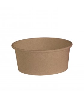 Pot "Deli" rond en carton kraft   H70mm 480ml - 1000Pcs