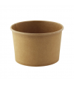 Pot "Deli" rond en carton kraft   H72mm 532ml - 500Pcs