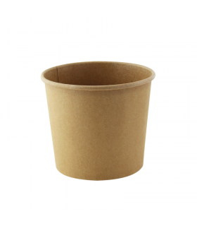 Pot "Deli" rond en carton kraft   H95mm 700ml - 500Pcs