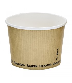 Pot à soupe carton blanc   H80mm 450ml - 500Pcs