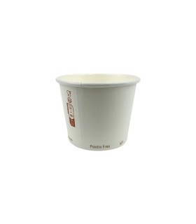 Pot à soupe carton blanc  H70mm 230ml - 500Pcs