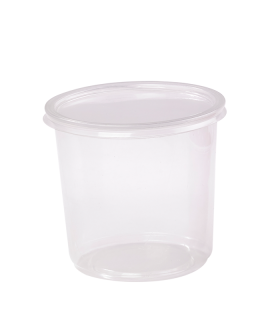 Pot Deli rond PP transparent   H105mm 750ml - 500Pcs