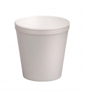 Pot plastique PS blanc isotherme    500ml - 500Pcs