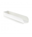 Support hot-dog en carton blanc  250x55mm H35mm - 1000Pcs