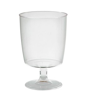 Verre à vin réutilisable plastique PS  H100mm 150ml - 300Pcs