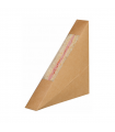 Triangle sandwich kraft simple à fenêtre  26x123mm H123mm - 500Pcs