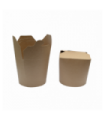 POT CARTON 500ML KRAFT DIAM 8,3CM H10CM - (x500)