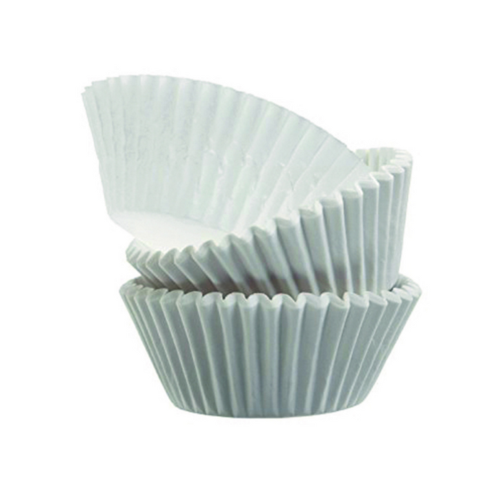Caissette papier de cuisson ronde blanche ingraissable   H21mm-1000Pcs