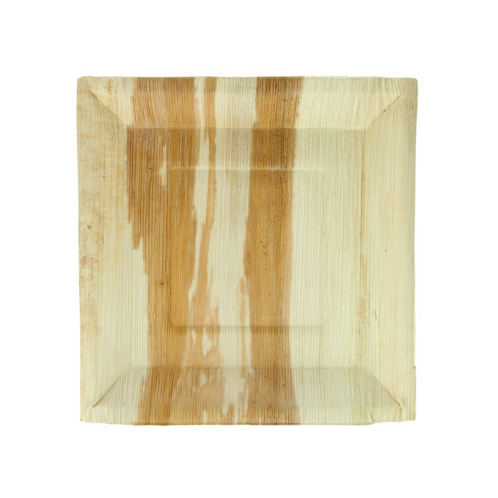 Assiette carrée en palmier  250x250mm H25mm-100Pcs