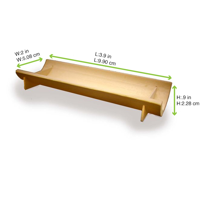 Assiette socle demi-bambou Nagano 100x55mm H25mm-200Pcs