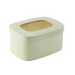 Caja de madera rectangular con tapa con ventana 240ml 110x80mm A50mm - 100Uds