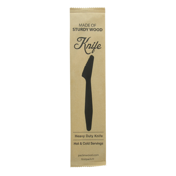 Hercule Couteau bois emballé individuellement   H185mm-500Pcs