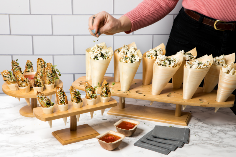 Serviette cocktail coton gris  200x195,2mm-200Pcs