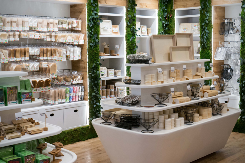 Couteau bois "Baroc Timber"  H205mm-288Pcs