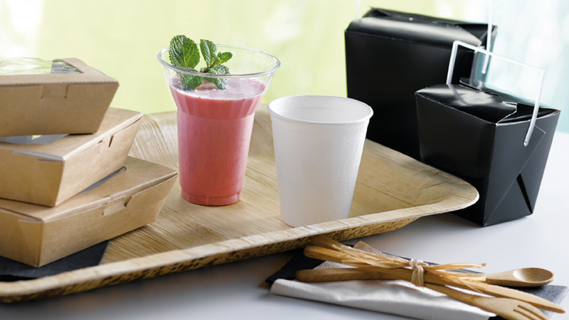 Boite carré noir avec anse  92x74mm H90mm 415ml - 450Pcs