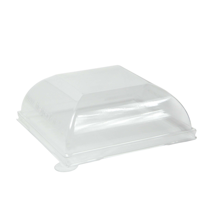 Couvercle BioNchic dôme transparent en plastique PET 91x91mm H36mm-100Pcs