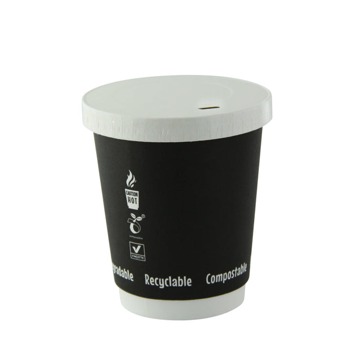 Couvercle carton blanc chaud et froid  H11mm-1000Pcs