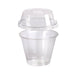 Combo vaso + tapa alta PET con agujero 270ml A88mm - 25Uds