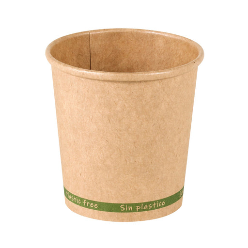 Vaso Zen de cartón kraft sin plástico, base agua 120ml A6mm - 50Uds