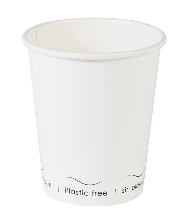 Gobelet Eden blanc en carton sans plastique, Waterbased  H92mm 230ml-1000Pcs