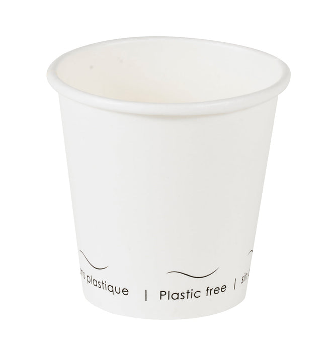 Gobelet Eden blanc en carton sans plastique, Waterbased  H57mm 72ml-1000Pcs