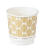 Vaso de cartón estampado de doble pared sin plástico, Base agua 120ml Ø62mm A62mm - 25Uds
