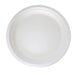 Plato redondo de caña de azúcar blanco Ø242mm A23mm - 25Uds