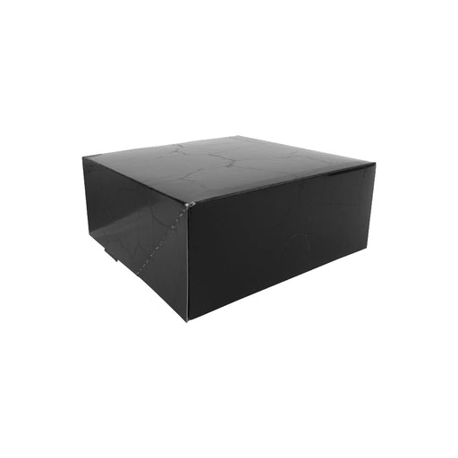 Caja pastelera de cartón negra EBONY 140x140mm A60mm - 50Uds