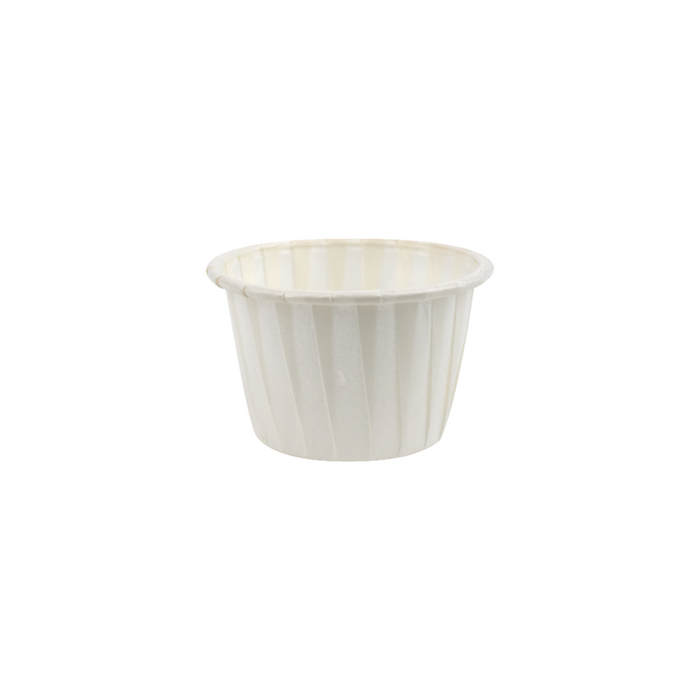 Tarrina de papel plisado en caja dispensadora (por paquetes) 30ml A28mm - 200Uds