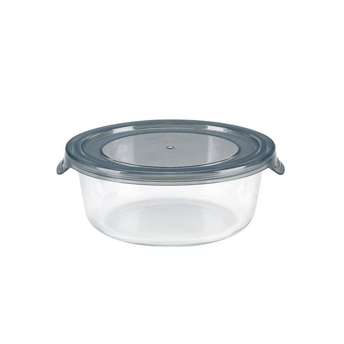 Combo Bol CookShow en verre compartimenté+Couv PP    H60mm 390ml-36Pcs