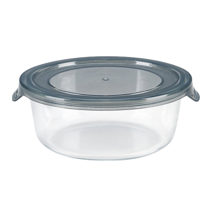 Combo Bol CookShow en verre compartimenté+Couv PP    H74mm 950ml-18Pcs