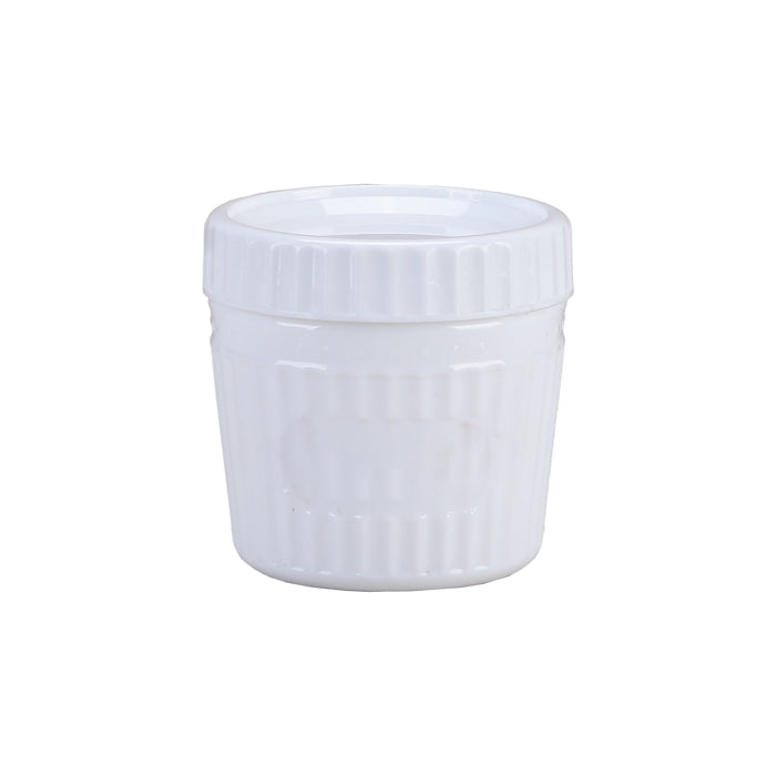 Combo Bol CookShow verre opale + Couv en plastique PP  H96mm 500ml-24Pcs