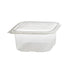 Bandeja con tapa bisagra PP microondable 375ml 121x100mm A34mm - 50Uds