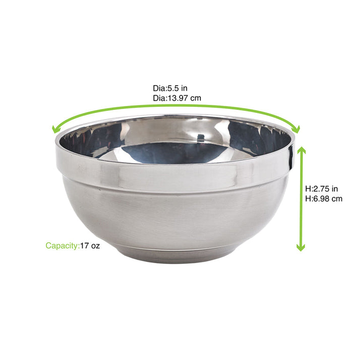 Bol de préparation NoxBox en inox  H70mm 500ml - 20Pcs