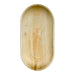 Bandeja ovalada de hoja de palmera 555x300mm A25mm - 10Uds