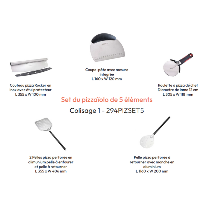 Set du pizzaïolo de 5 éléments-1Pcs