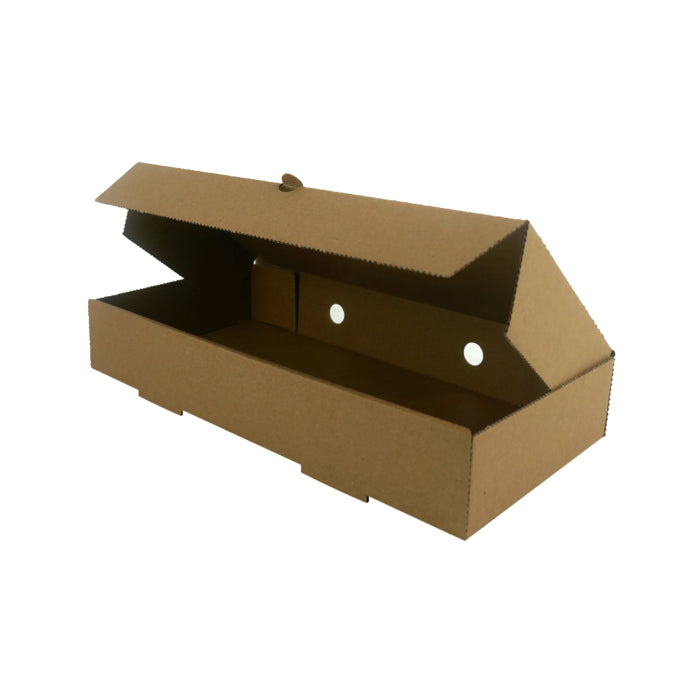 Caja kraft multiuso porciones 300x150mm A50mm - 100Uds