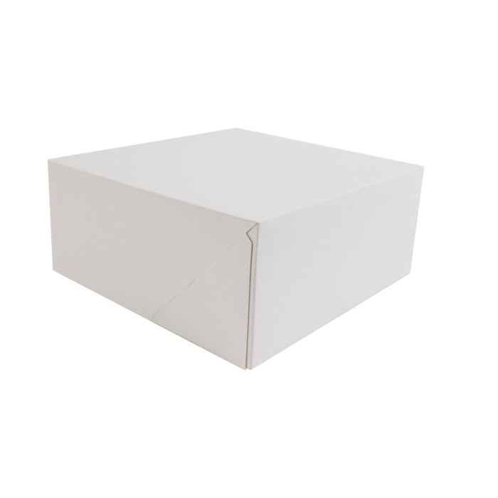 Boite pâtissière carton blanche  180x180mm H80mm - 50Pcs