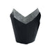 Caissette de cuisson forme tulipe en papier noir ingraissable   H60mm-1200Pcs
