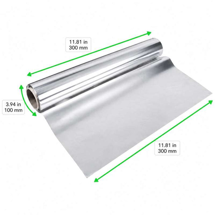 Film aluminium alimentaire en rouleau 10 microns 290mm x 200m - 3Pcs