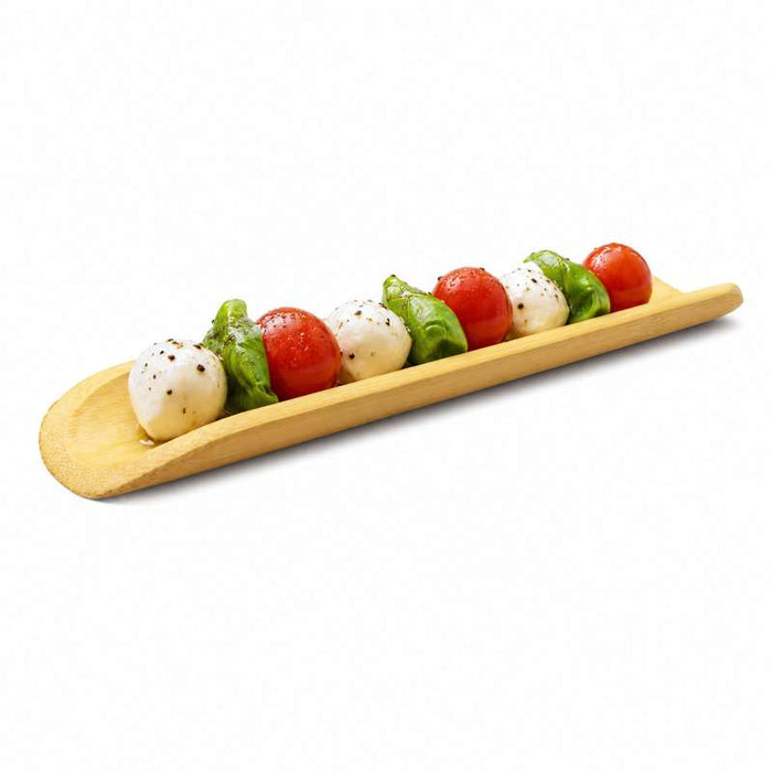 Support bambou Amagi, quart de tige longue et arrondie 200x35mm H15mm - 200Pcs