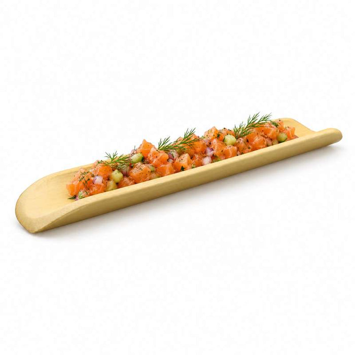 Support bambou Amagi, quart de tige longue et arrondie 200x35mm H15mm - 200Pcs