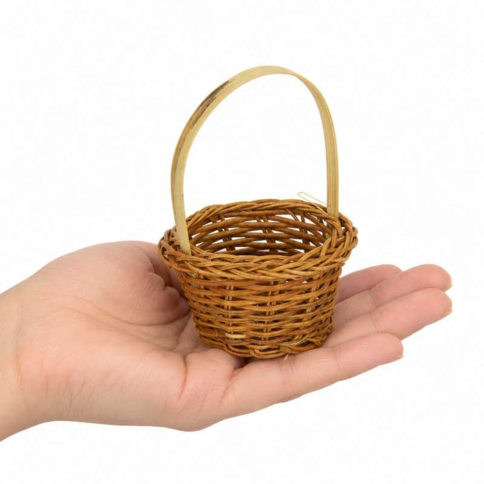Mini panier osier à anse "Chiang"  H100mm - 300Pcs