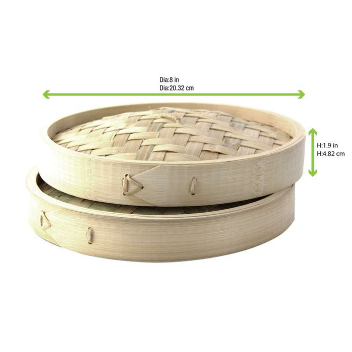 Couvercle plat en bambou tréssé  H42mm-10Pcs