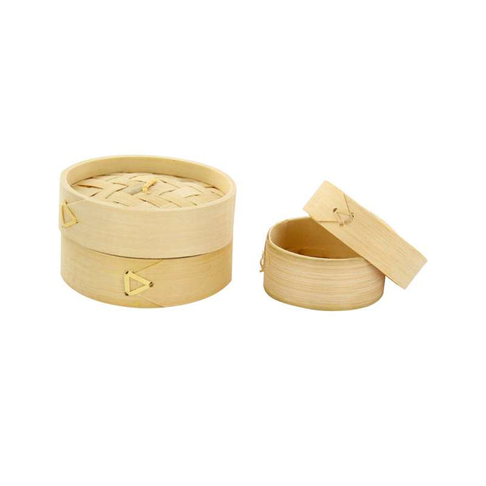 Mini cuiseur vapeur bambou avec couvercle   H50mm - 200Pcs