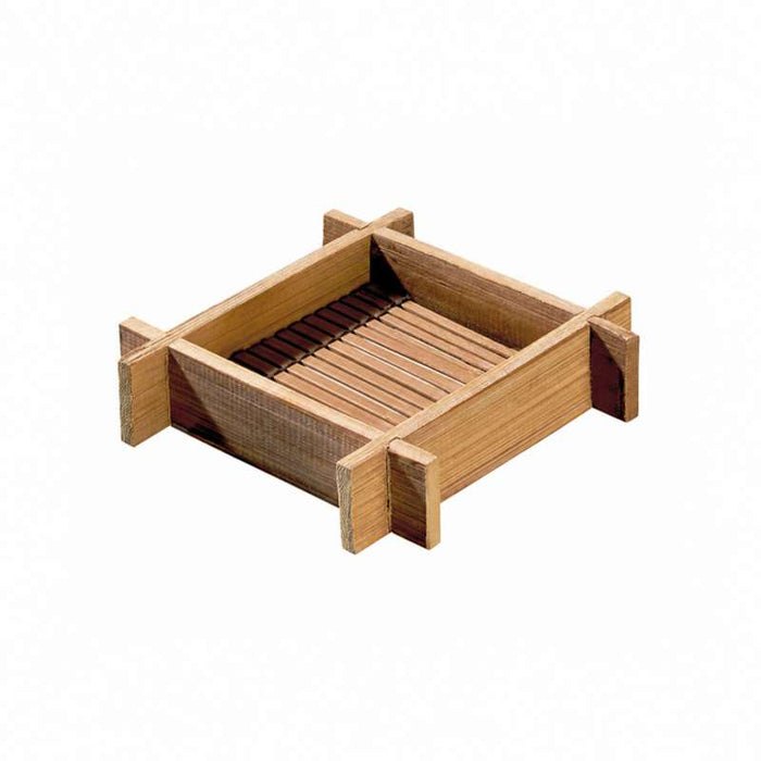 Mini plateau bambou carré "Hanako"  120x120mm H24mm-200Pcs