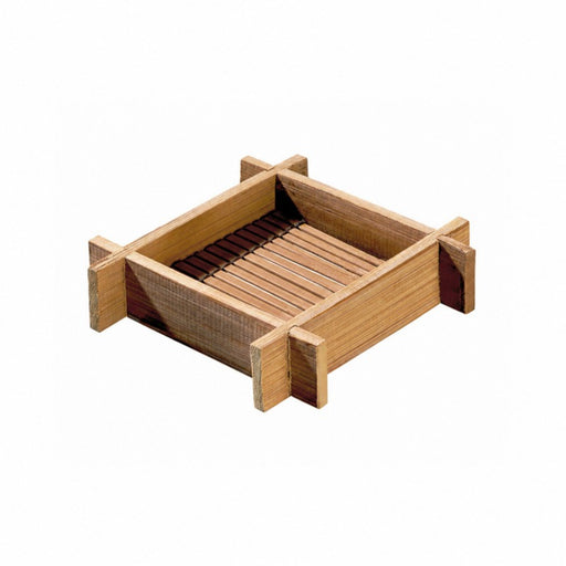 Mini plateau bambou carré "Hanako"  120x120mm H24mm-200Pcs