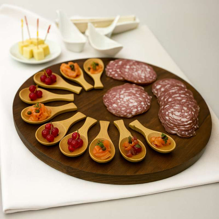 Cuillère de dégustation en bambou "Iwaki" 90mm - 500Pcs