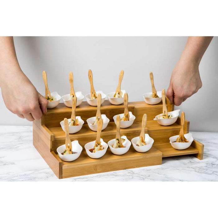 Mini fourchette "Kamala" en bambou 90mm - 500Pcs