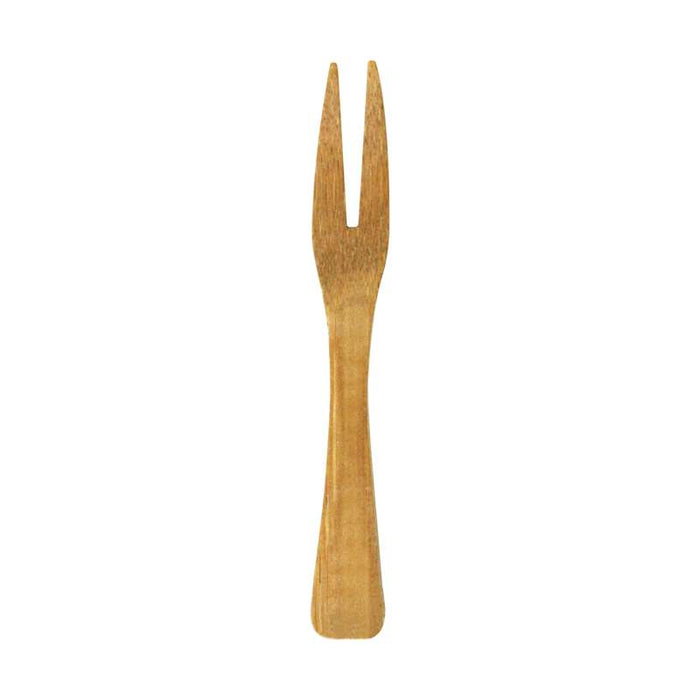 Mini fourchette "Kamala" en bambou 90mm - 500Pcs